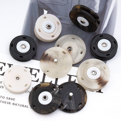 摁扣隱形扣子按扣樹脂紐扣羊絨大衣風衣子母扣開衫外套毛衣女扣子