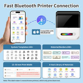 新品爆款U1多功能标签机图片照片文字打印机学生错题复印学习机商