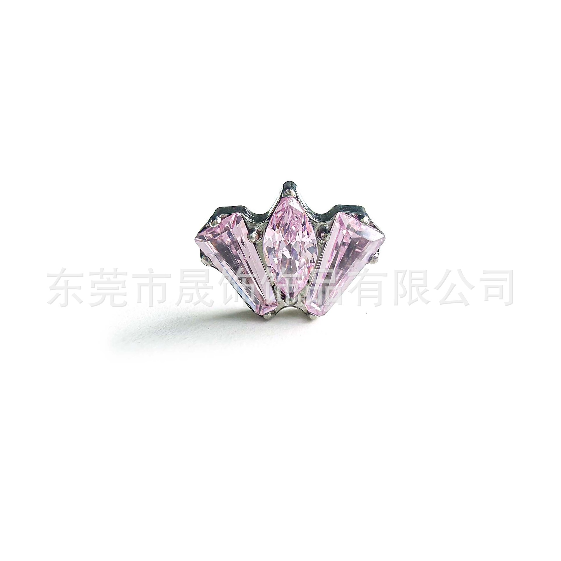 G23 Implant Grade Titanium Ear Stud 梯 Cubic Zirconia Internal Thread Helix Cartilage Stud Labret Stud Titanium Jewelry 头厂家
