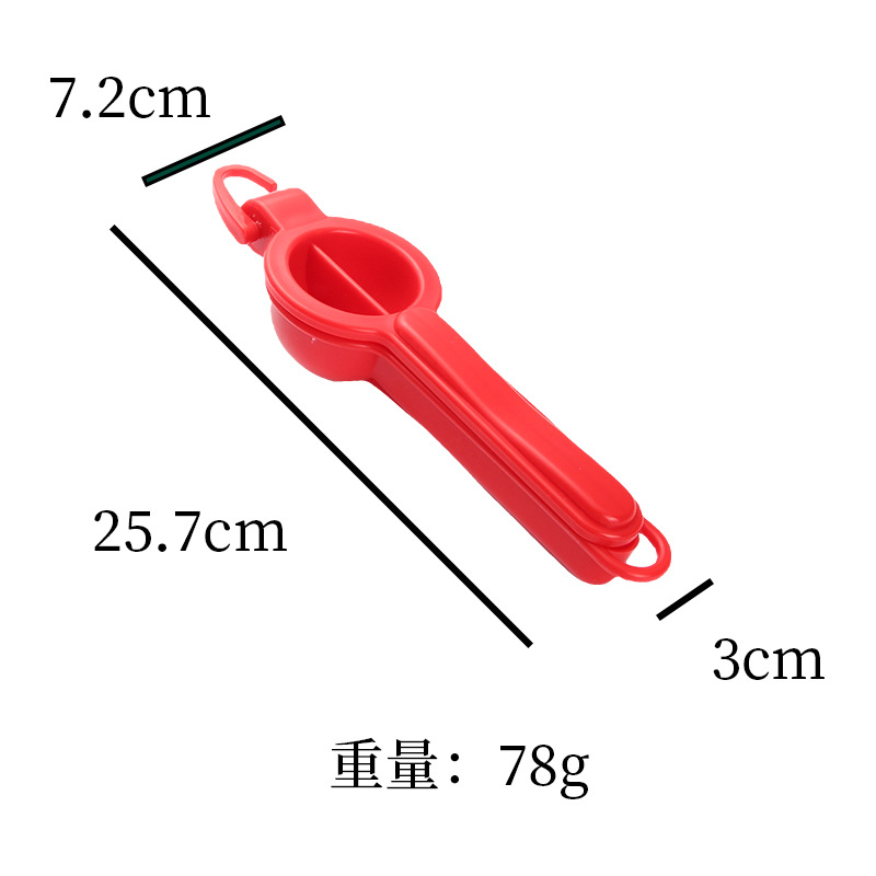 Exprimidor manual de frutas, con gancho, limón y frutas