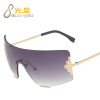 Brand sunglasses, fashionable glasses hip-hop style, European style, internet celebrity, 2 carat