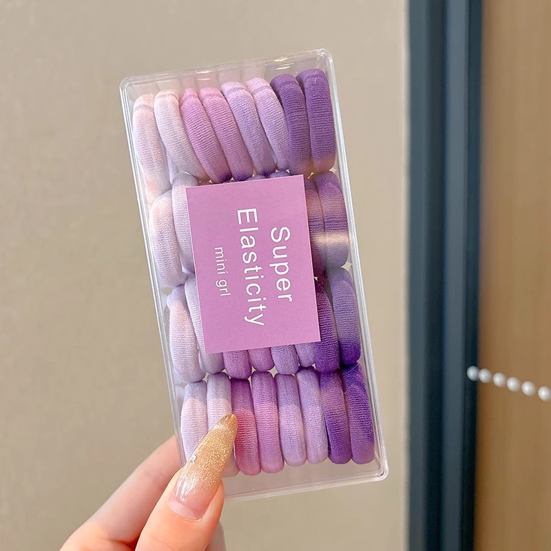 Niños elásticos no lastiman el cabello de la banda de goma de cabello de niñas adornos para el cabello de bebé cabello de pulgar de color anillo de cabello de cabello de cabello