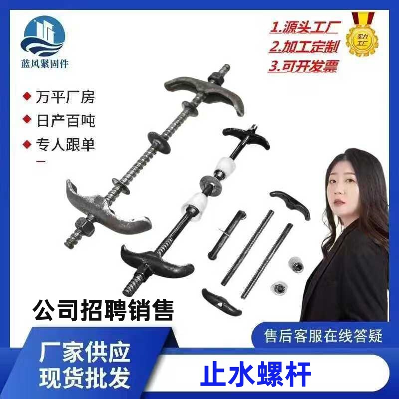 New waterproof three-section water stop screw building through wall pull water stop Bolt water stop screw