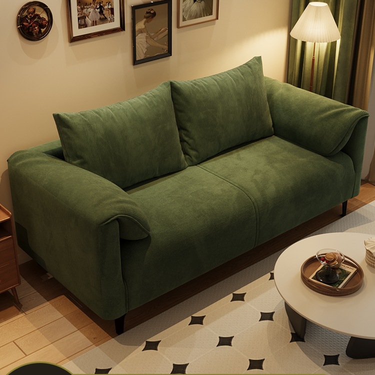 Light Luxury Living Room Small Apartment Bedroom Apartment Rental House Clothing Store Reception Rest Area Double or Three Person Fabric Small Sofa