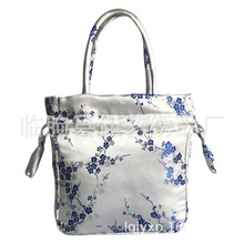 中国风旗袍刺绣复古风小包手提包仿三五织锦缎中老年女士手机包包