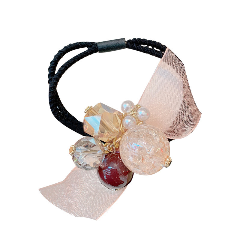 Nuevo estilo coreano Dongdamen correa de correa de correa de cabello atado cuerda de cabello red ins dama viento chicas adornos de cabello cuerda de cabello