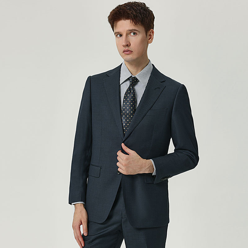 New Italian Pure Wool Men's Suit suit Business Casual Professional Dress Slim-fit Single-breasted plus size Suit New Italian Pure Wool Men's Suit suit Business Casual Professional Dress Slim-fit Single-breasted plus size Suit