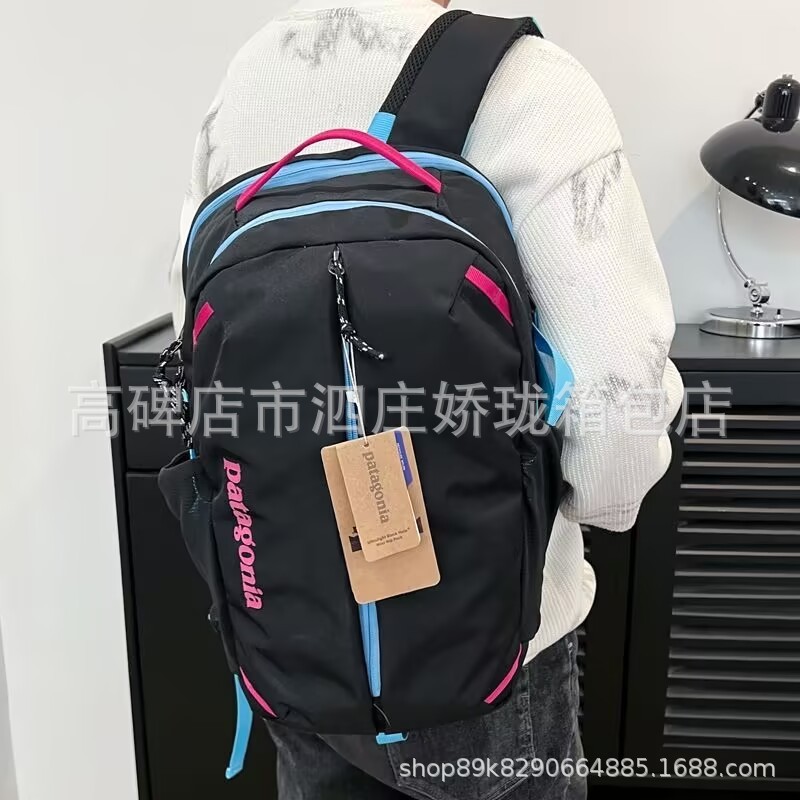 アウトドアスポーツ登山ハイキング大容量バックパッククロスボーダー新しいBata男女学生カジュアルコントラストカラーバックパック|undefined