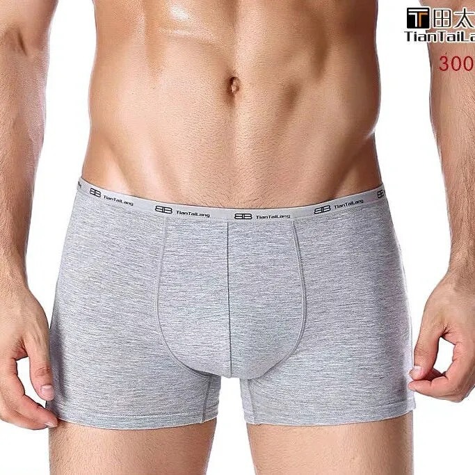 Long Tian Taro Men's Underwear Comfortable Breathable Mid-Waist High Elastic Small Side Large Size Boxer Short Underwear Red Head