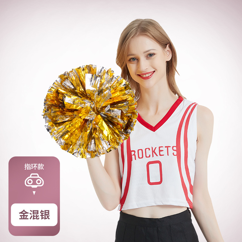 Porristas Bola de flores porristas mano flor mano sacudida flor danza rendimiento mano flor porristas flor bola de color rendimiento