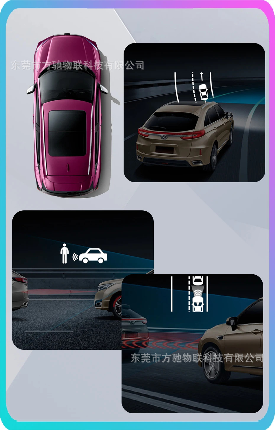 Car-mounted 360-degree universal camera with after-sales service, 3D wide-angle high-definition night vision, compatible with all main units for reversing
