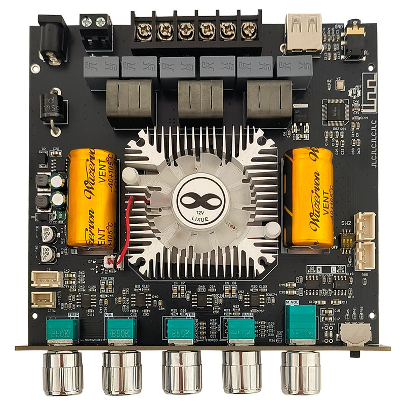 アップグレードされた AS21 第 2 世代 2.1 チャンネル TPA3255 Bluetooth アンプボードモジュール高低音 220W*2+350W|undefined