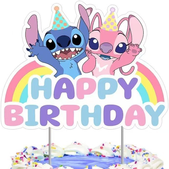 ステッチボーイ ブルーケーキインサート ステッチカード HAPPY BIRTHDAY ハッピーバースデーインサートフラグ|undefined