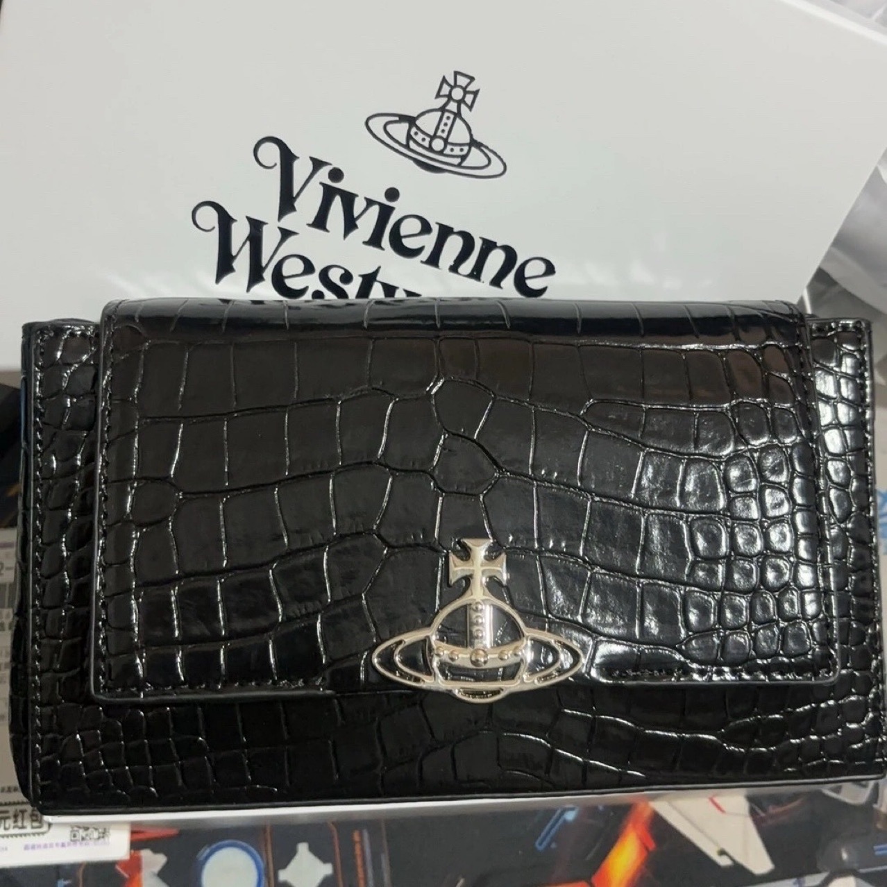 西太后腋下女士包 古风雾霾蓝鳄鱼纹漆轻奢时尚土星单肩包手提包