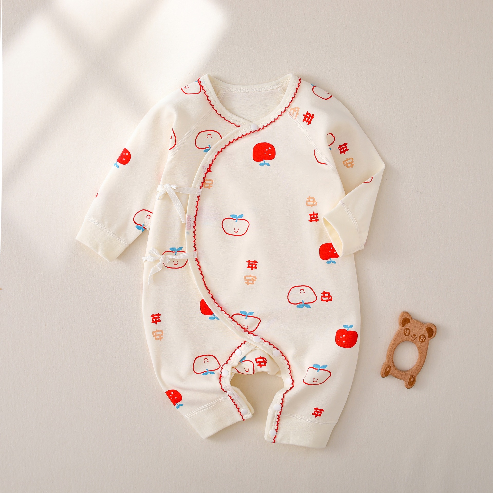 Recién nacido recién nacido Ropa niños y niñas bebé mono primavera y otoño pijamas mameluco mariposa ropa todo puro algodón