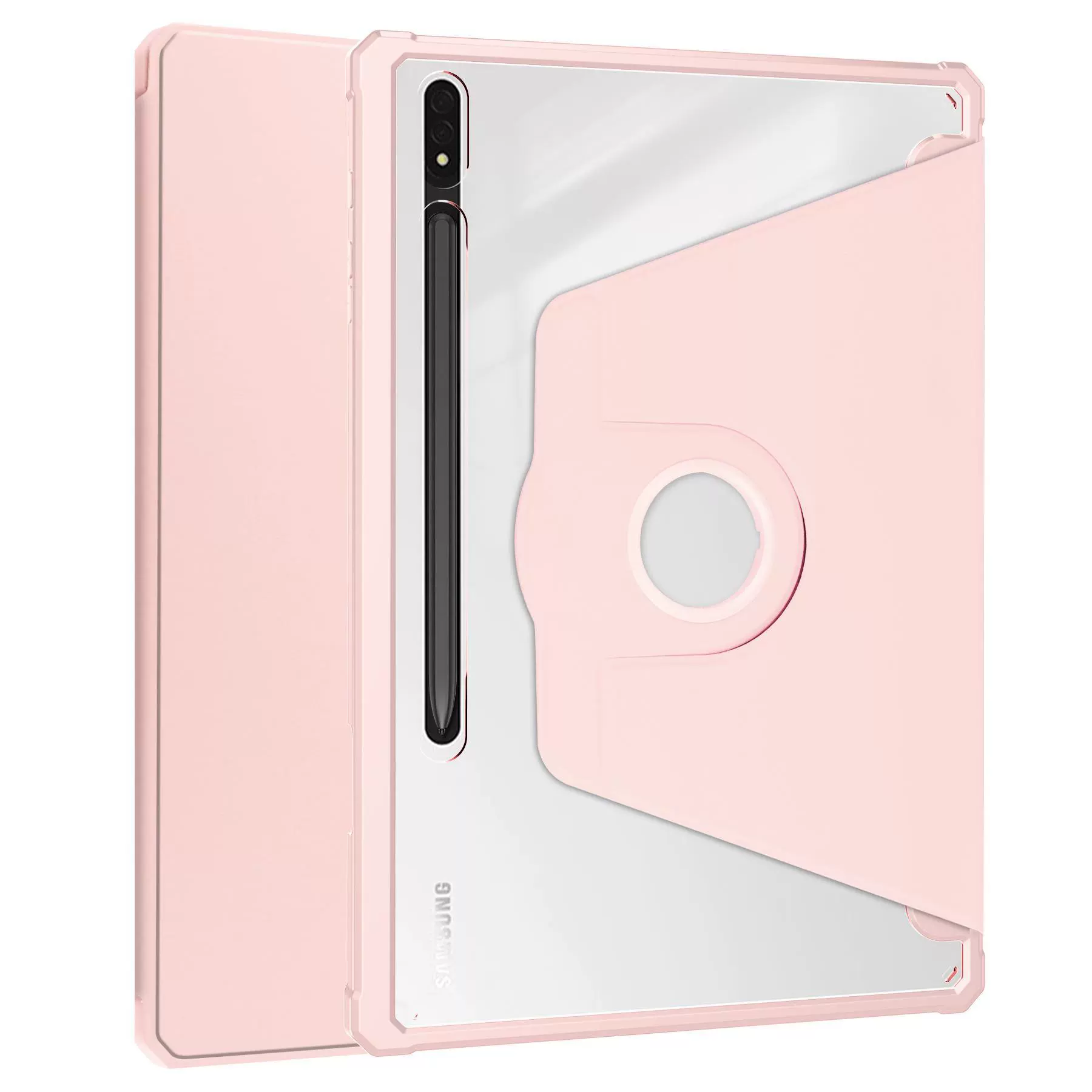 Suitable for Samsung S6Lite Case A8 X200 Acrylic T970 Rotating Cortex S8/S7 tablet hard shell