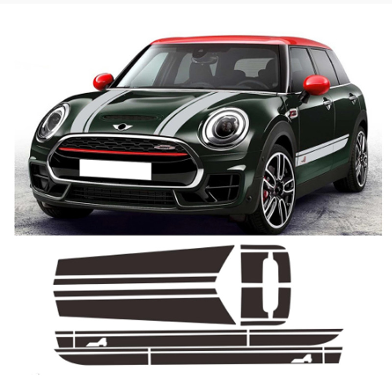 适用于 MINI JCW Clubman F54车头车尾侧裙车贴改装个性贴纸A236|ms