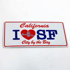 定 制美国牌车尾号码牌澳洲牌门户牌指示牌外贸牌酒吧装饰牌铝标