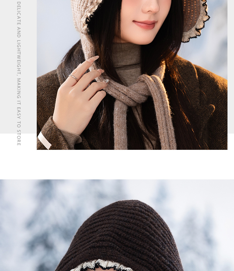 Versione coreana versatile in pizzo lavorato a maglia, grande circonferenza, antivento, caldo, annodabile, morbido, autunno inverno, spesso_voghion.com