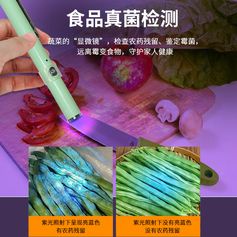 野菜残留灯検査灯紫外線検査紙幣ペン紫光検査紙幣検査菌器農薬照カビ農残筆|undefined