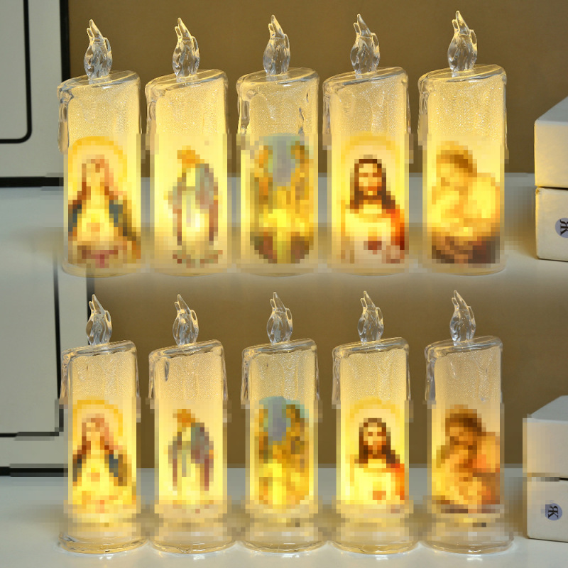 Manufacturer Wholesale Led Electronic Candle Lights, Blessing Night Lights, Festive Atmosphere Decorative Ornaments, Ready for Delivery