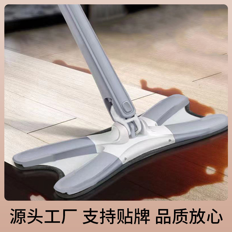 New sale butterfly-shaped mop toilet flat mop lint-free durable hand butterfly X-mop