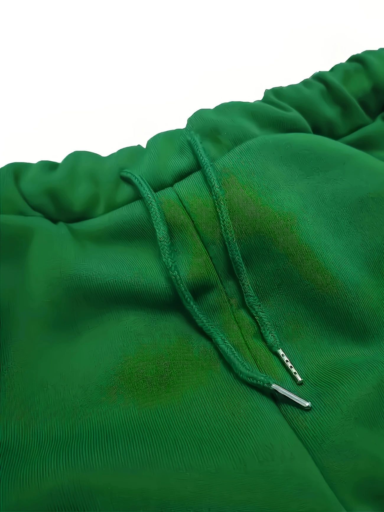 Ensemble sweat à capuche et jogging unisexe à imprimé géométrique pour femme - Pull décontracté tendance avec pantalon assorti (blanc/marron, blanc/vert)_voghion.com