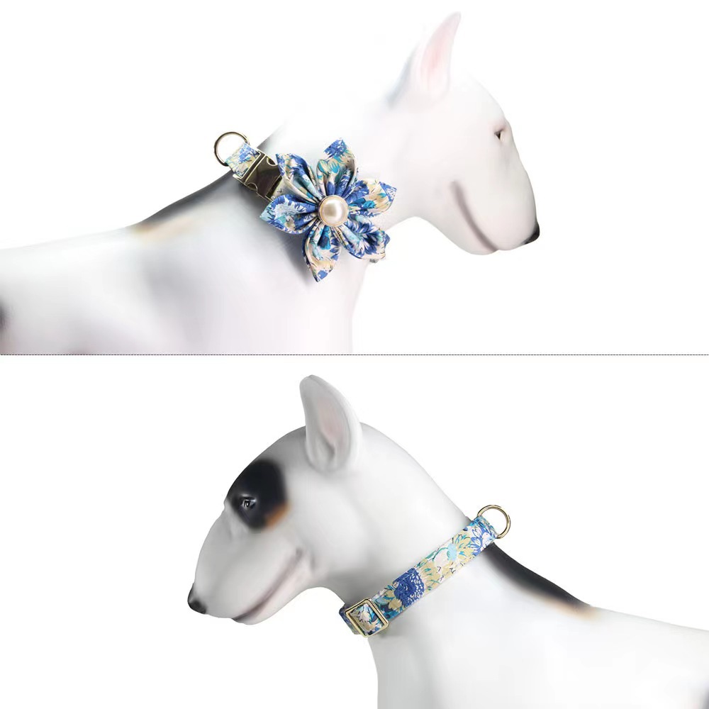 Pet Collar Type Of Pet Supplies Simple Style Classic Style Cotton Color Block Pet Collar