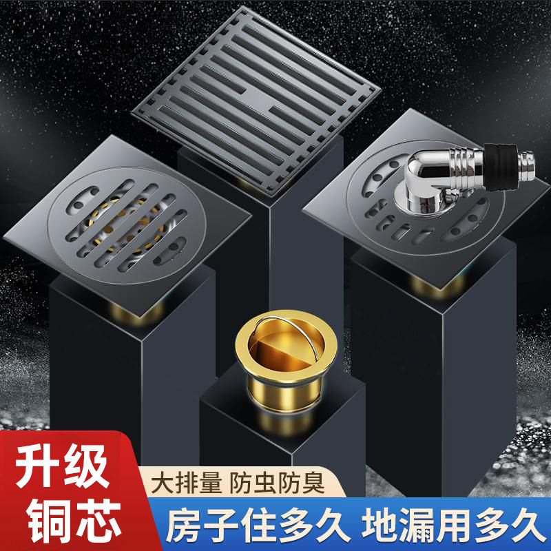 大排量跳板芯子全铜防溢水地漏 防反味阳台洗衣机双用地漏 出厂价