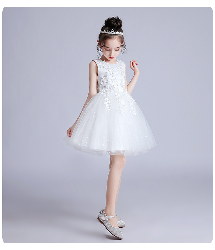 Robe de cortège en tulle pour fille - robe de princesse élégante_voghion.com