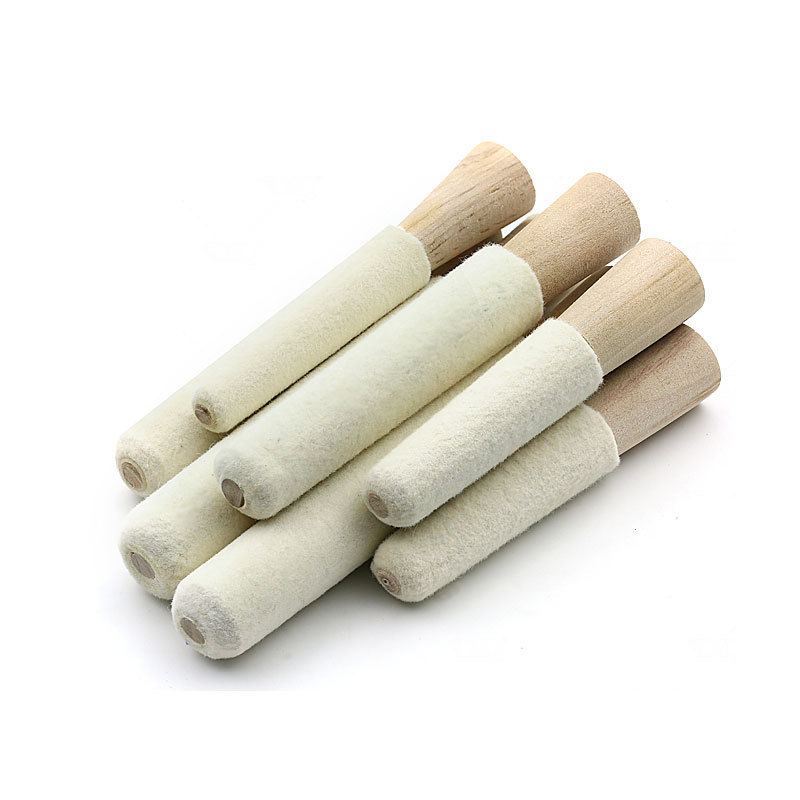 戒指手镯内抛绒棒 首饰内圈内孔打磨3/4/5寸羊毛轮抛光轮打金工具