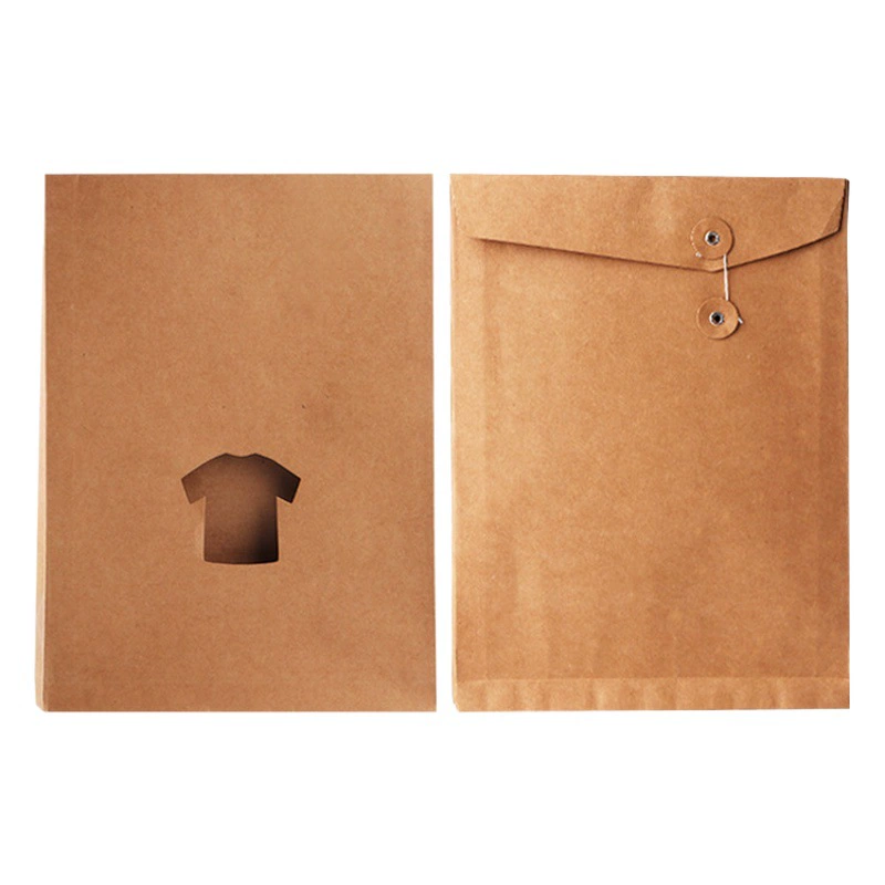 Крафт-бумажный портфель со спотом A4 мешок для документов a3 конверт с печатью логотипа мешок для одежды с короткими рукавами футболка рубашка рубашка брюки мешок