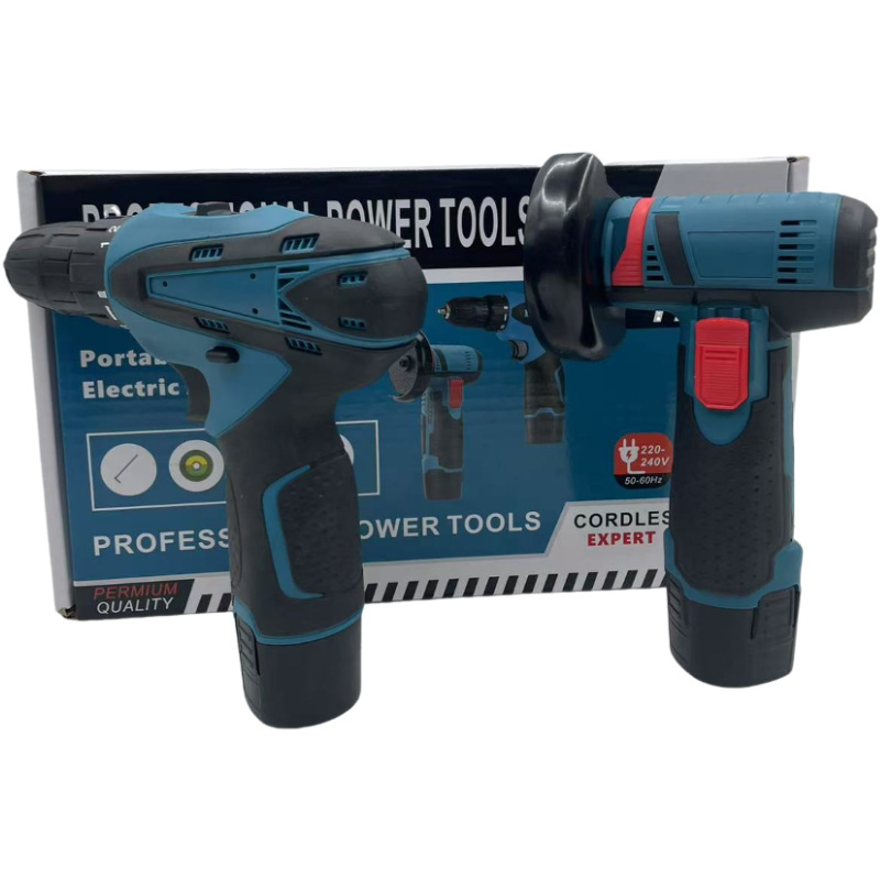 Juego de amoladora angular de taladro eléctrico Juego de combinación de taladro eléctrico manual de 12v