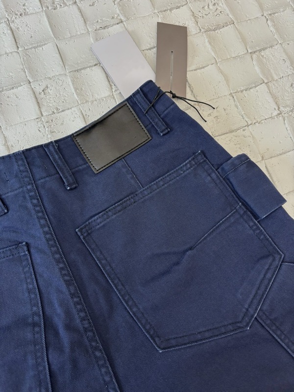 正しいバージョンの高品質 D ファミリー 25 新しい作業服ブルーのロギング パンツ ルーズ フィット メンズとレディース|undefined