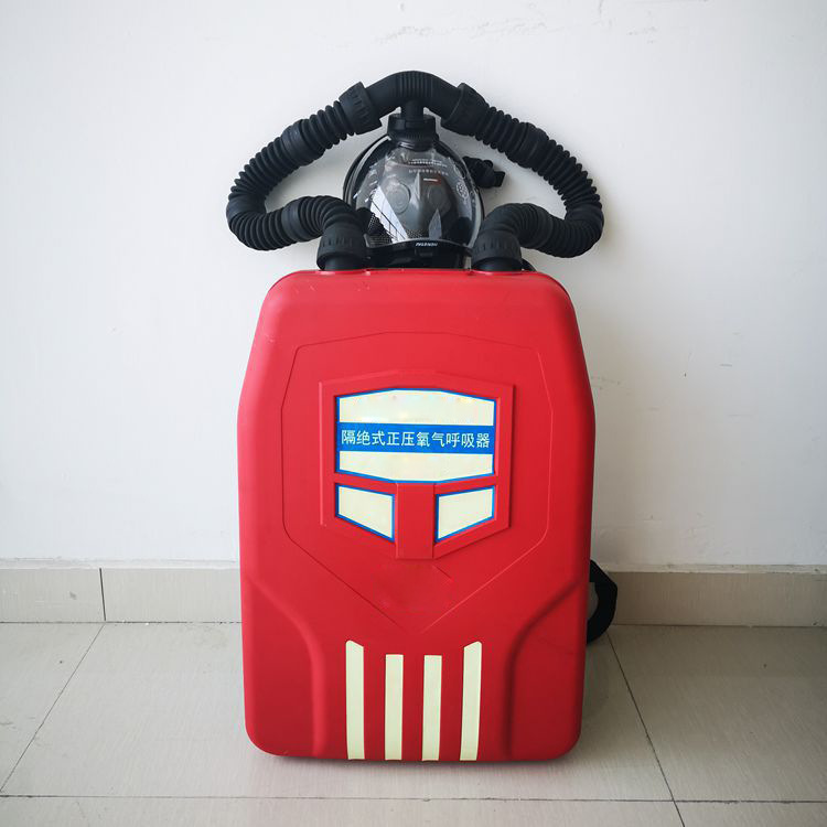 Backpack type fire escape breathing apparatus