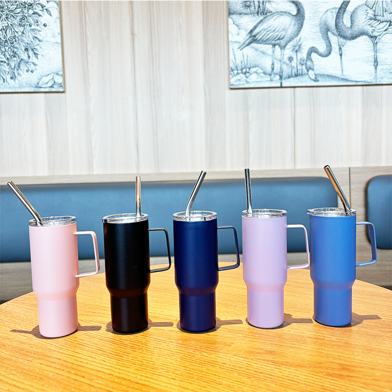 Nuevo 304 acero inoxidable 5oz mini mango taza de vino portátil taza de paja al aire libre taza de café 150ml