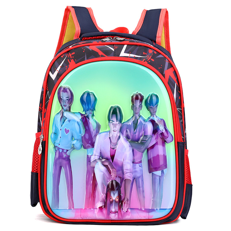 Nueva mochila infantil de dibujos animados jardín de infantes mochila de cáscara dura 3D animación estereoscópica mochila transpirable para niños y niñas estudiantes de primaria