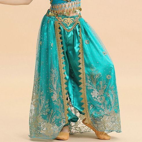 Belly dance children's pants Jasmine Princess Indian dance performance costume exotic performance costume stage short sleeve long sleeve