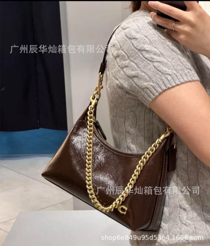 蔻家新款高版本Juliet朱丽叶复古半月油蜡真皮腋下包手提包斜挎包|undefined