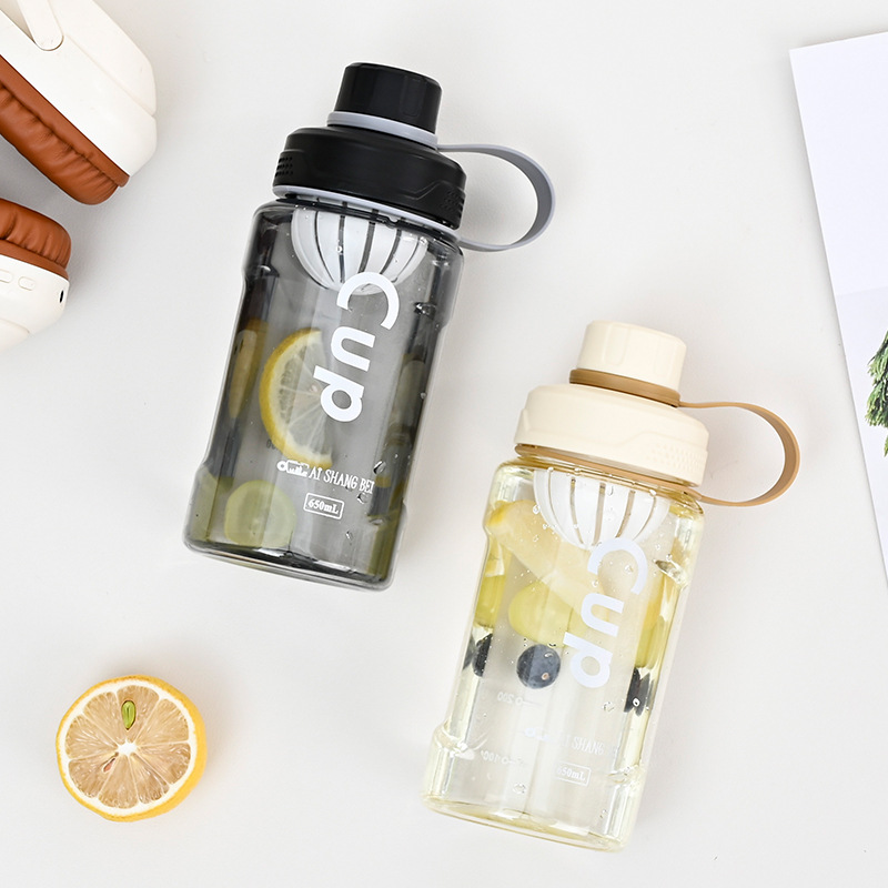 Deportes y acondicionamiento físico estudiantes masculinos y femeninos portátiles resistentes a altas temperaturas taza de agua de gran capacidad con té al aire libre para hacer té