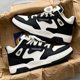 Black and White Panda High-top Men's Shoes Casual Students Thick Bottom Trendy Brand Board Shoes Explosive Casual Sports Shoes Men's Trendy Shoes