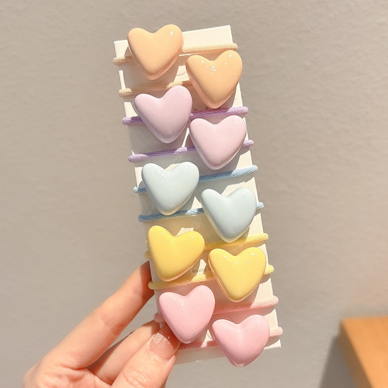 Caricatura encantadora anillo de pelo pulgar no daña el cabello de los niños correa de correa pequeña cuerda de cabello para niñas cuerda de cabello