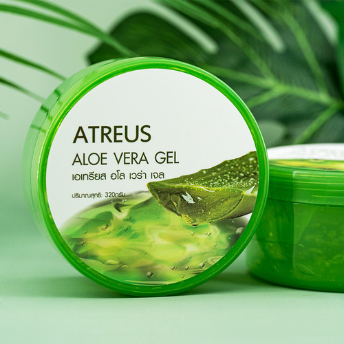 General Trade Thailand ATREUS Aloe Vera Gel AT Gel Aloe Vera Cream Hydrating Moisturizing Refreshing Cream 320ml