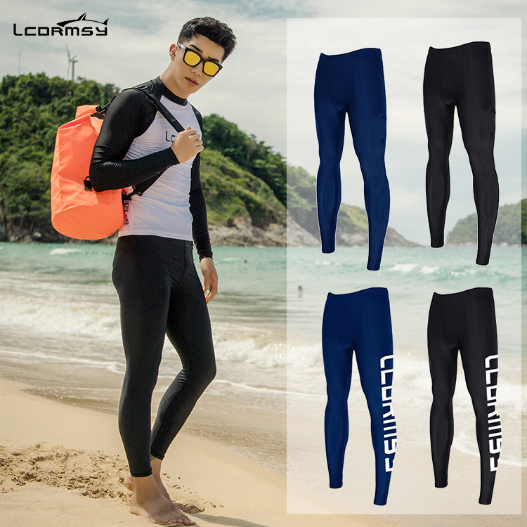 Outdoor Diving Equipment Sunscreen Swimming Trunks Cropped Snorkeling Pants High Waist Men's and Women's Yoga Bodybuilding Diving Pants Jellyfish Pants