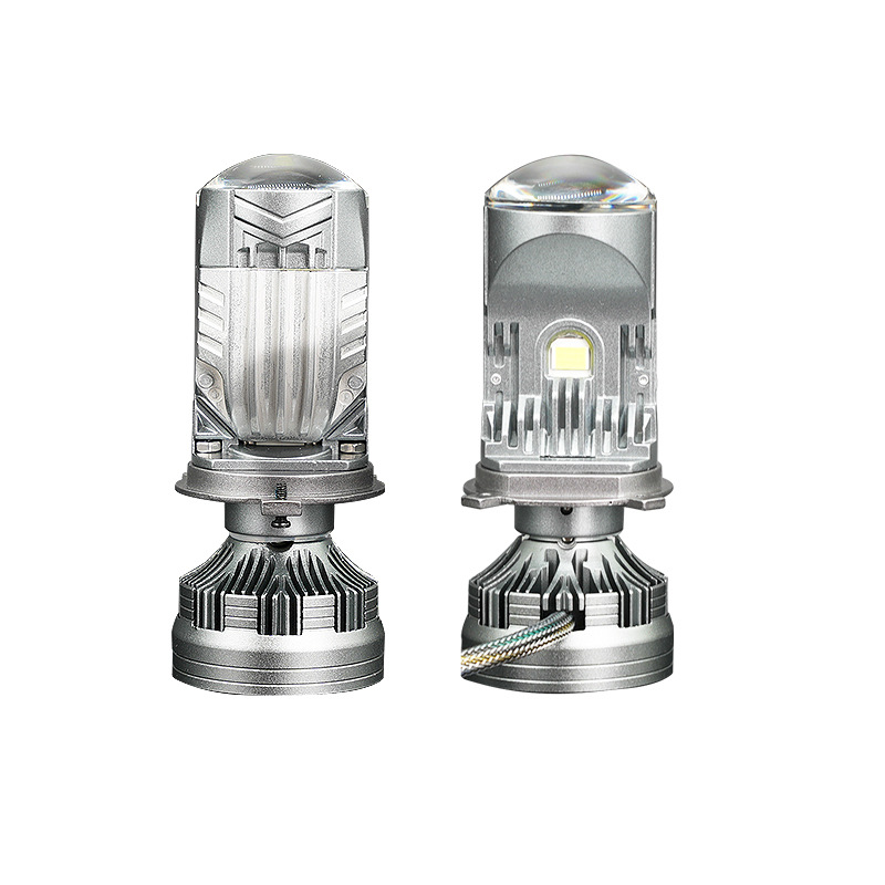 El nuevo H4 mini lente bifocal 4575 cuentas de lámpara 120W de alta potencia, faros LED integrados lejanos y cercanos, motocicleta de automóvil