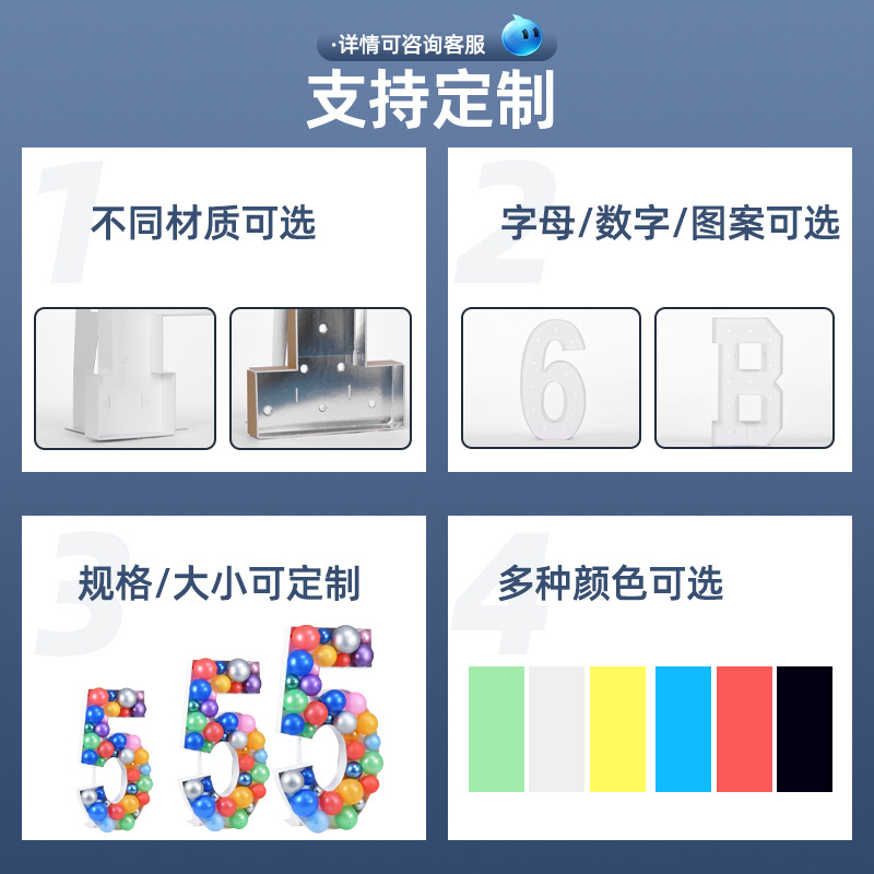 2025 Número creativo letra KT tablero globo caja blanca sorpresa decoración arreglo del Día de San Valentín fiesta graduación temporada