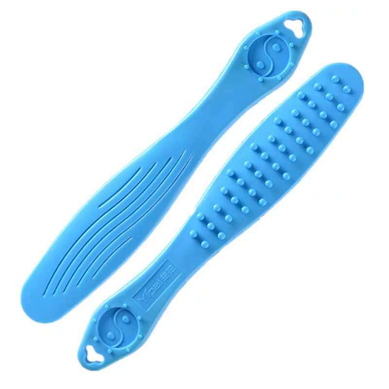 Raqueta Meridiana alargada tablero de masaje palo de masaje de silicona martillo raqueta de fitness palo golpeando hombro cuello espalda raqueta de cuidado de la salud