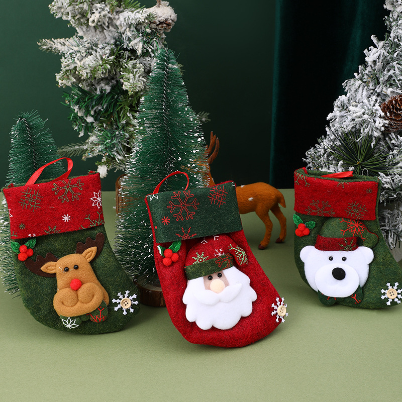 36g Weight Hanging Ornaments Event & Party Supplies 1 Piece Quantity Party, Festival Occasion Nonwoven Material Christmas Festival Santa Claus, Christmas Socks, Snowman Pattern Cartoon Style, Cute Style Christmas Cartoon Style Cute Santa Claus Christmas Socks Snowman Nonwoven Party Festival Hanging Ornaments 7