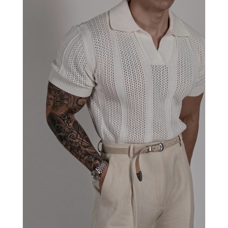 Summer knitted polo