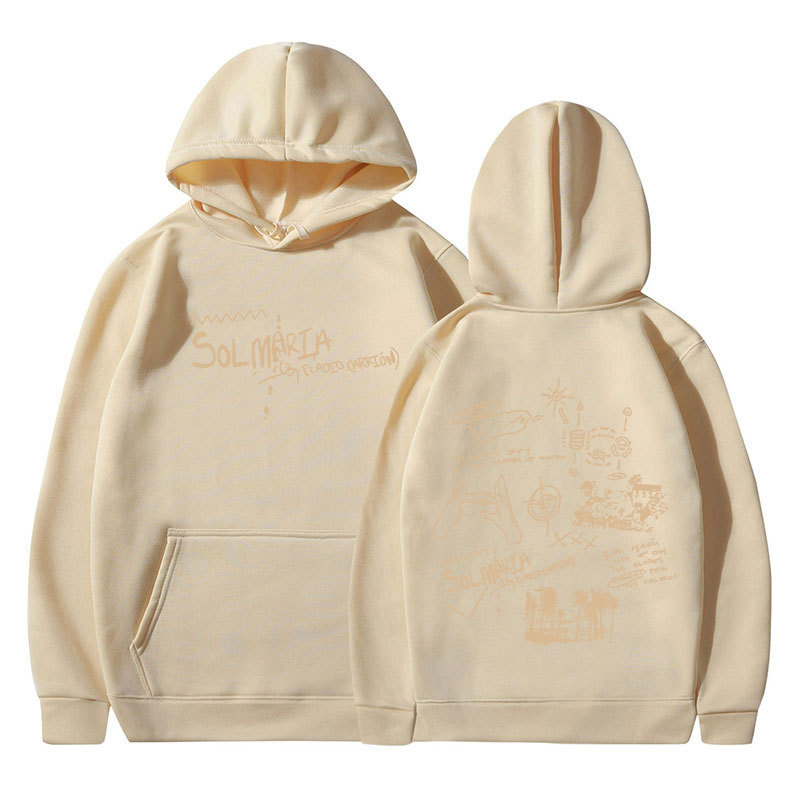 Eladio Carrion Sol Maria Tour 2024 Hoodies Men Fashion Hip H
